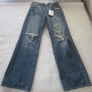 Kancan Jeans 26 90's Boyfriend Blue Light Wash Distressed 13